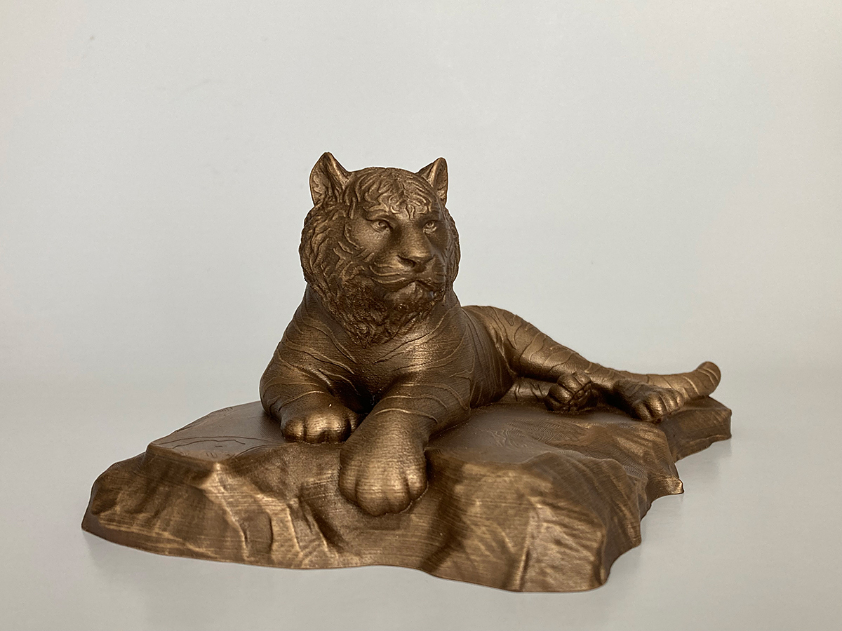 Tiger Sculpture 3D Printed